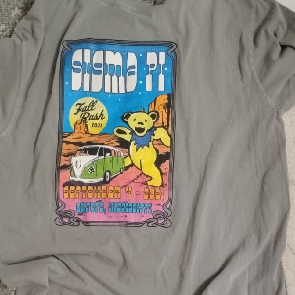 Sigma Pi Oxford Mississippi Fall Rush 2021 Grateful Dead Shirt Excellent Conditi